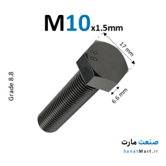 پیچ آچارخور خشکه قطر M16 تمام رزوه