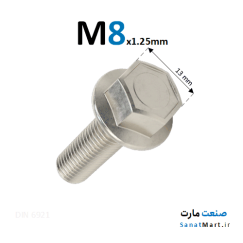 پیچ واشردار آچاری قطر 8