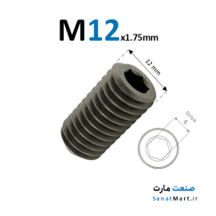 پیچ آلن مغزی قطر 12