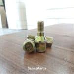 پیچ چرخ پژو فابریک زرد رنگ