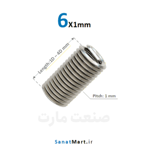 بوش فنری هلی کویل سایز M6x1
