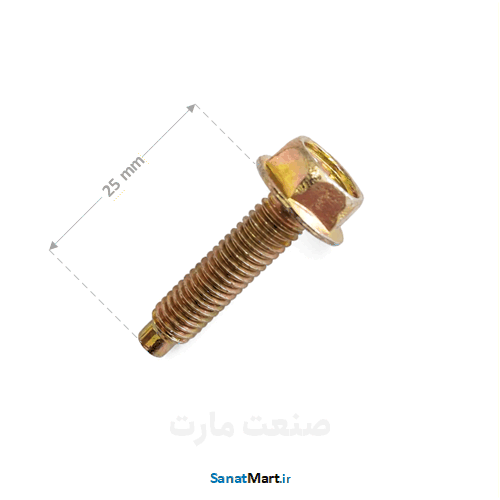 پیچ درب سوپاپ پراید 6 در 25 پیچ درب سوپاپ پراید واشردار